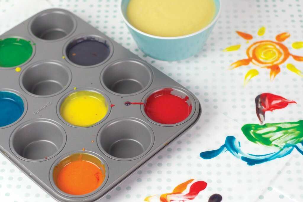 Пальчиковые краски для детей: рецепт приготовления