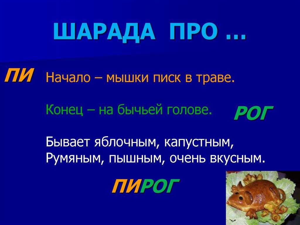 Картинки для шарад