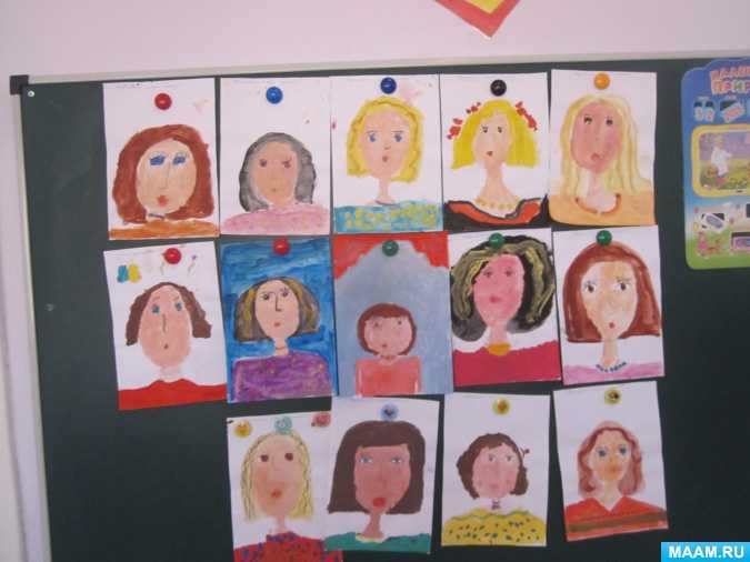 Конспект нод по рисованию в старшей группе «портрет любимой мамы». воспитателям детских садов, школьным учителям и педагогам