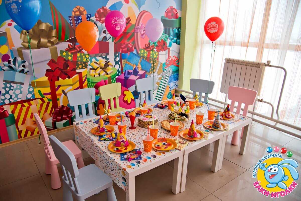 Оформление детских столов на день рождения