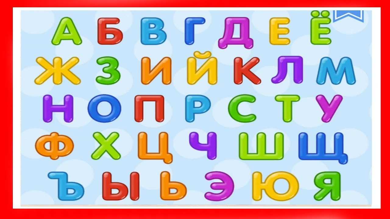 Русский алфавит для детей в мультфильмах