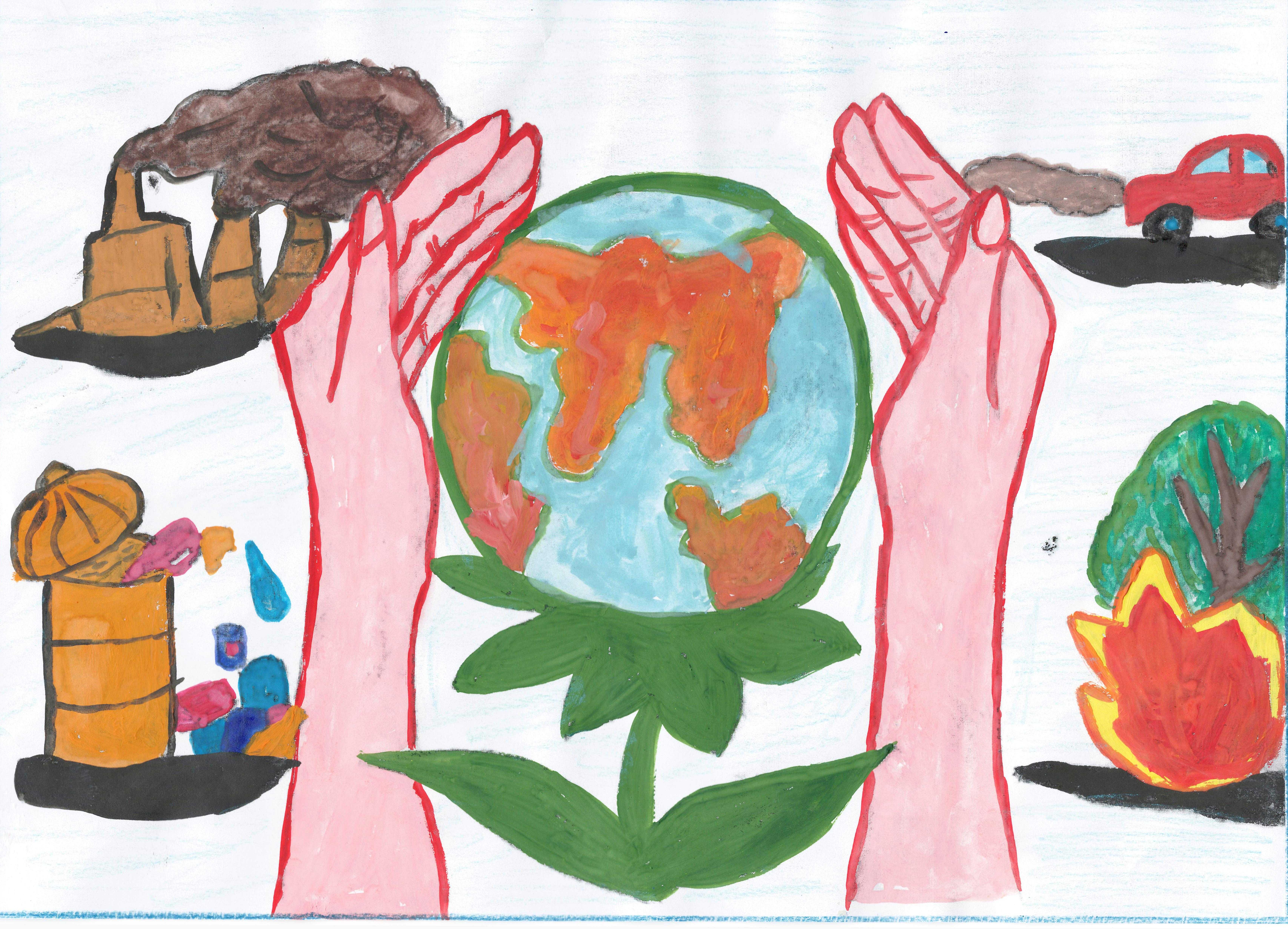 Детский рисунок на экологическую тему