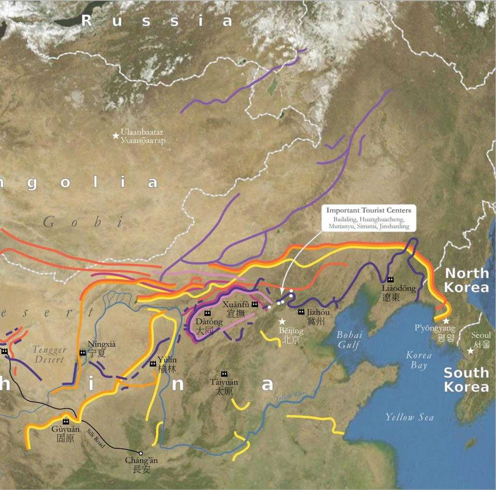 Великая китайская стена — военное чудо поднебесной