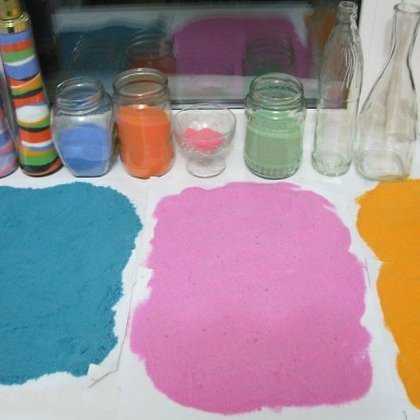 Как покрасить соль и как ее можно использовать