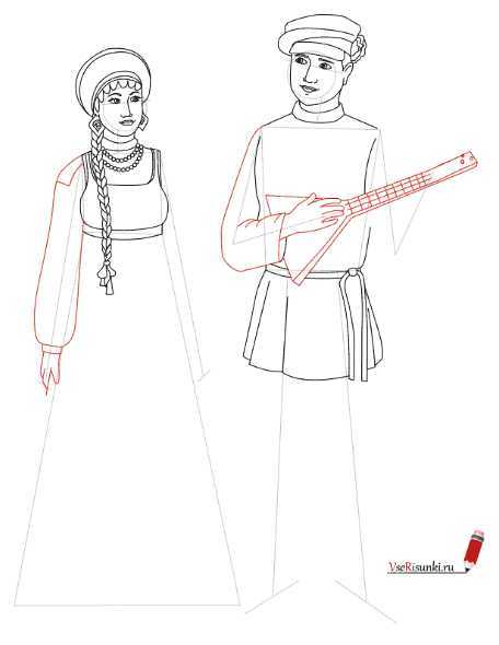 Русский мужской народный костюм рисунок – как нарисовать русский народный костюм карандашом поэтапно